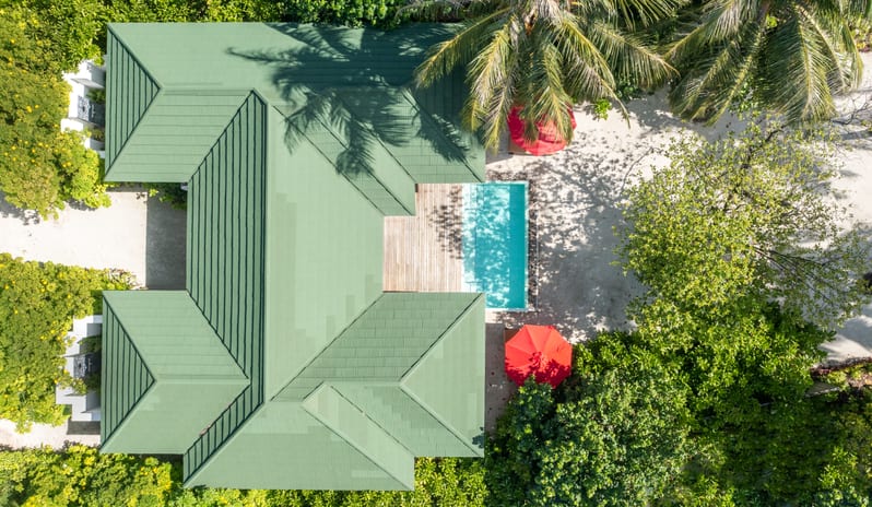 Two Bedroom Family Pool Beach Villa Aerial